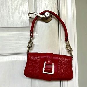 Red handbag